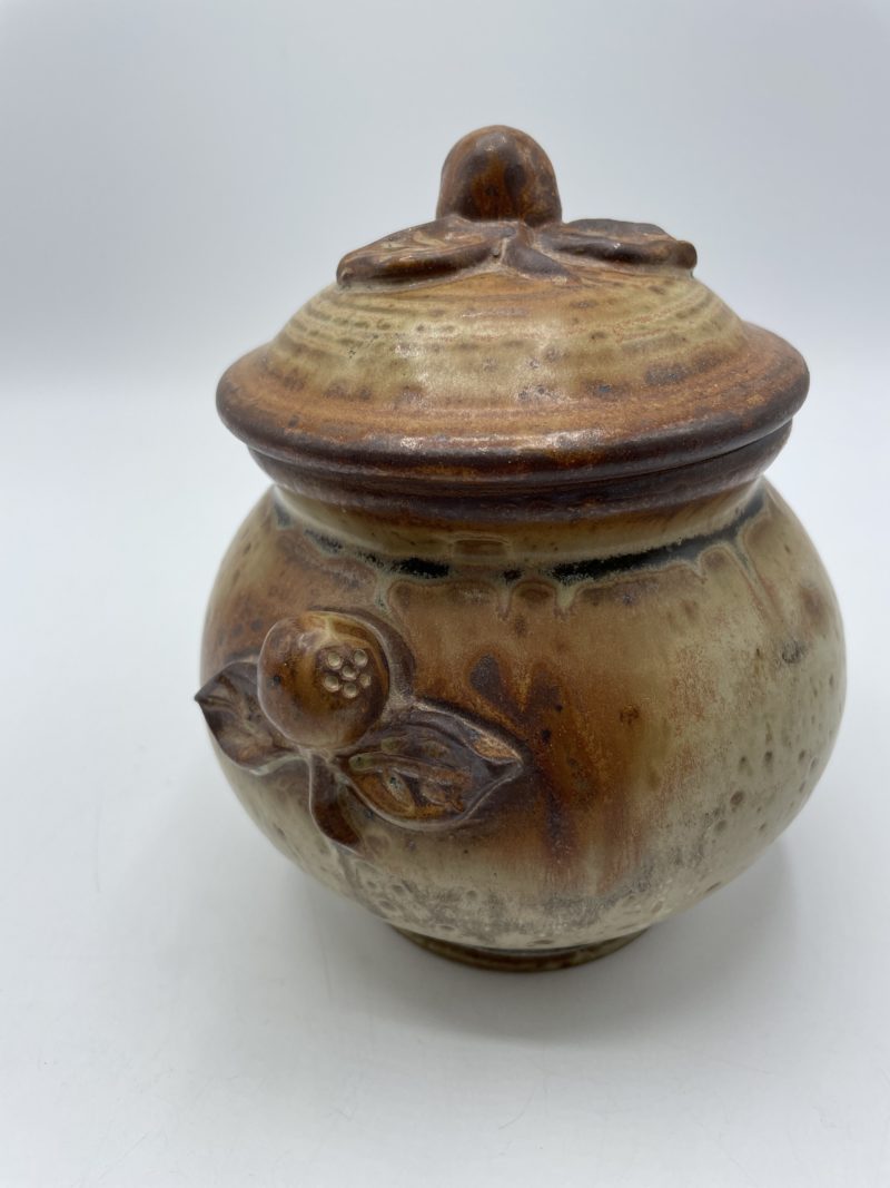Pot de table ou bonbonnière vintage en grès – Image 5