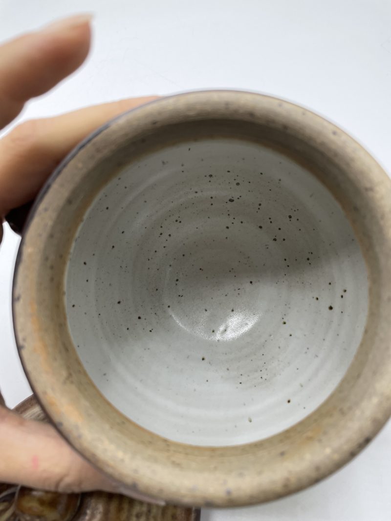 Pot de table ou bonbonnière vintage en grès – Image 6