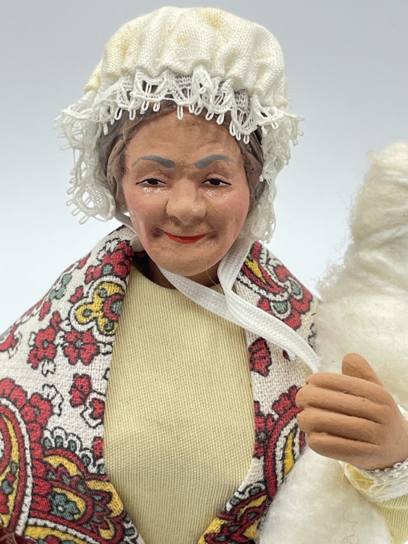 Duo santons collection Claude Carbonel garantis vivant berger et fileuse de coton – Image 11