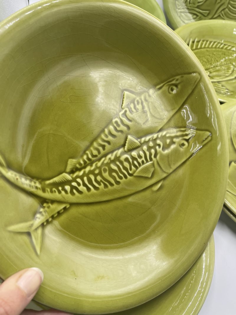 Service 11 assiettes Proceram France collection poissons – Image 13