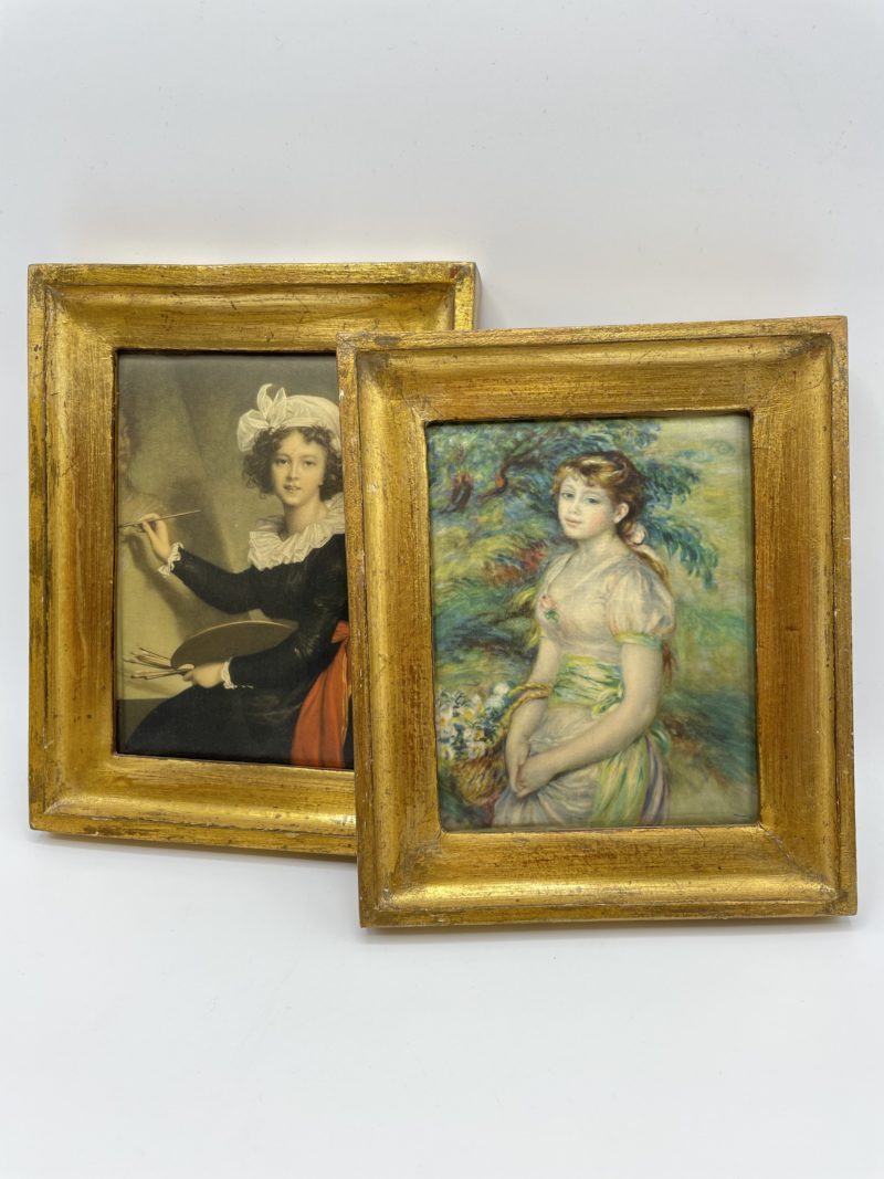 tableau cadre vintage peinture reproduction renoir vigee le brun