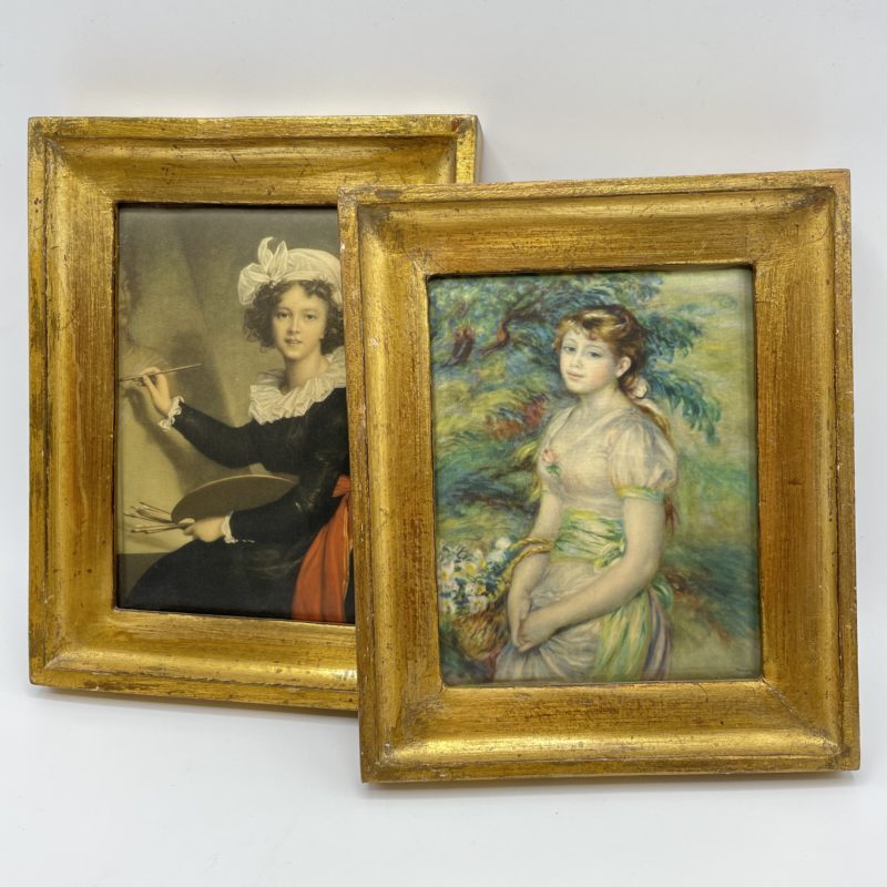 tableau cadre vintage peinture reproduction renoir vigee le brun