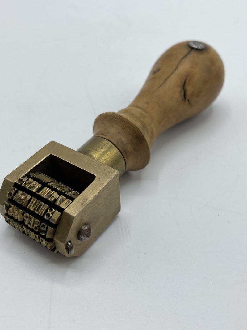 tampon encrier vintage laiton