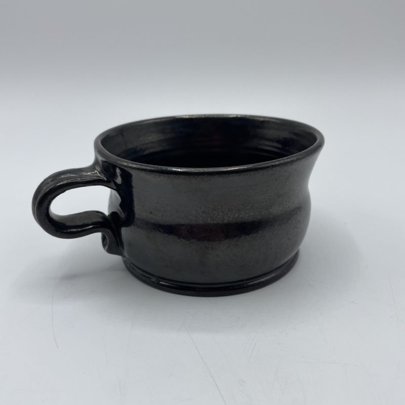 tasse ceramique noire artisanale