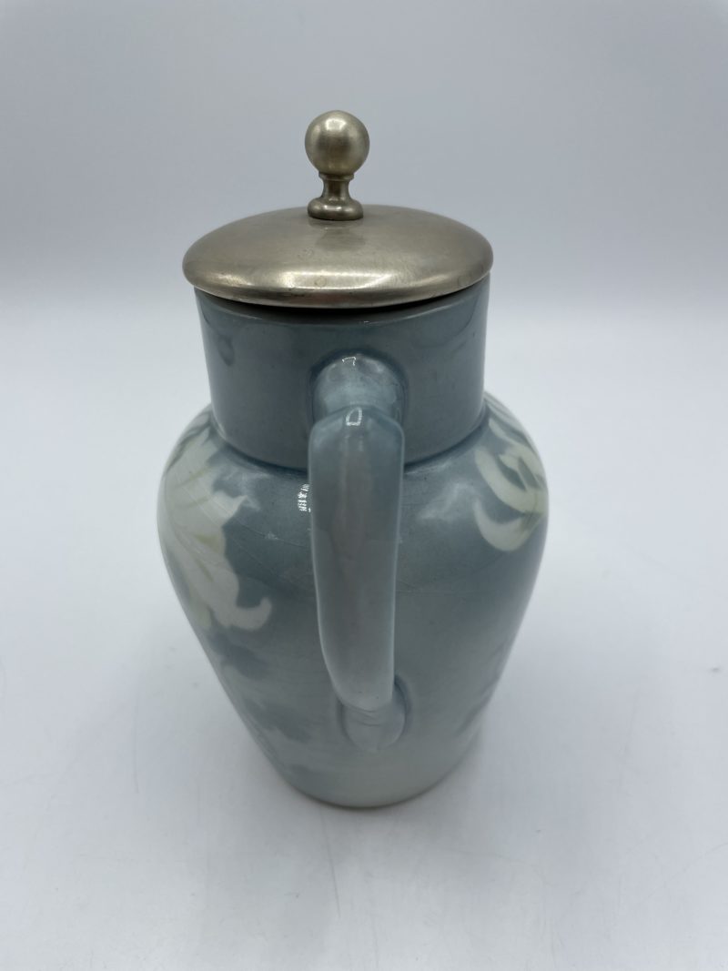 Jolie théière vintage en faïence Keller Guerin Luneville avec infuseur – Image 7