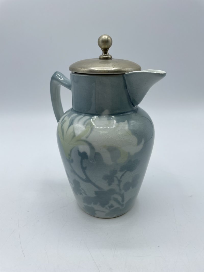 Jolie théière vintage en faïence Keller Guerin Luneville avec infuseur – Image 4