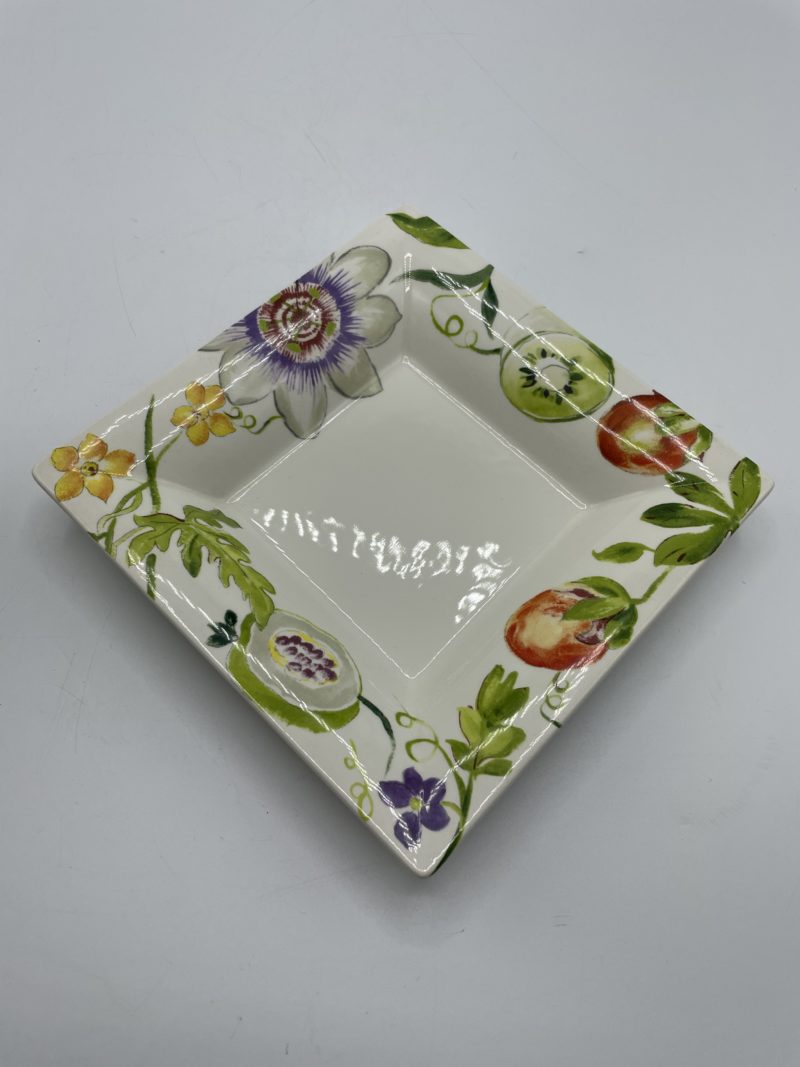 Duo de collection vase dei lune coupelle porcelaine de Giens Passiflore Agathe Charlot – Image 4