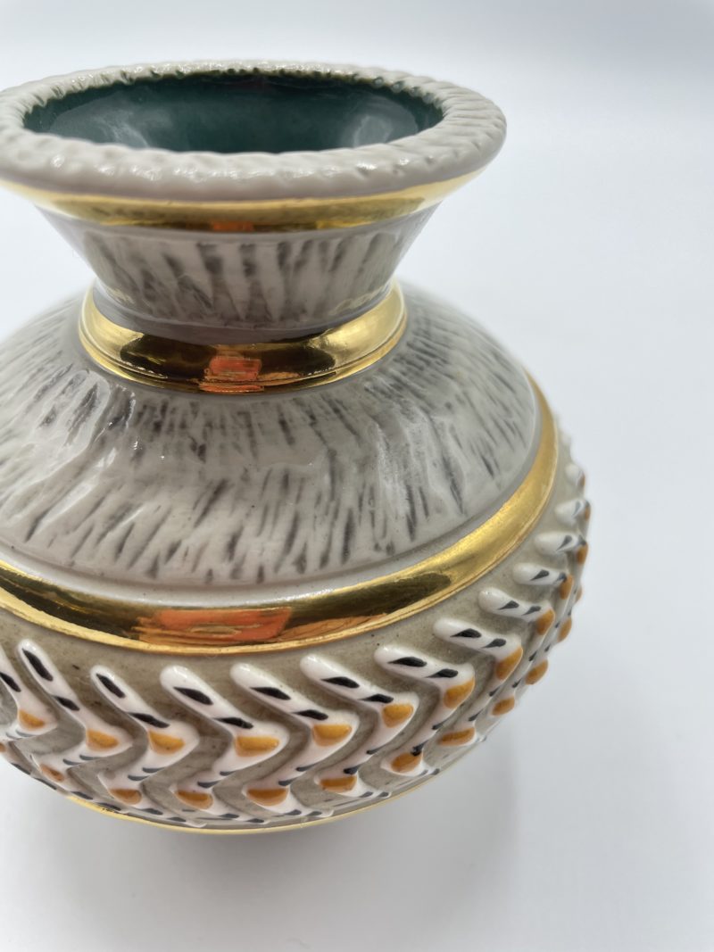 Vase émail décoré grès d'art BREUGNOT – Image 2