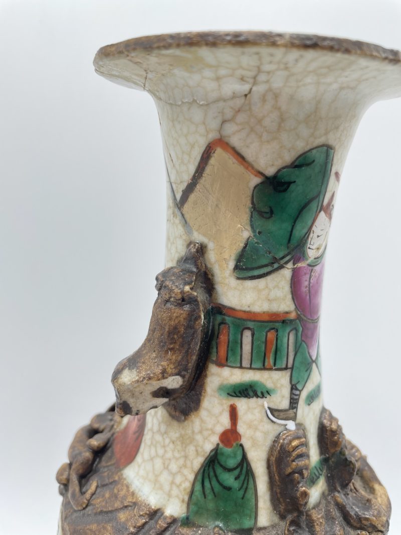 Vase chinois en porcelaine de Nankin – Image 3