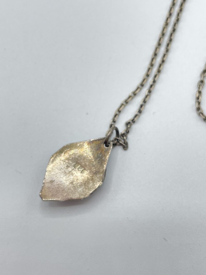 Collier argent avec pendentif turquoise – Image 4