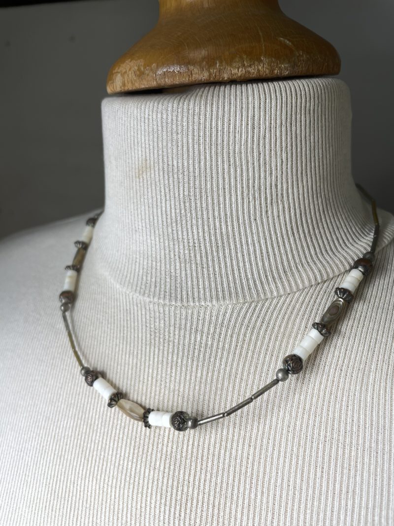 collier perle nacre bijou vintage