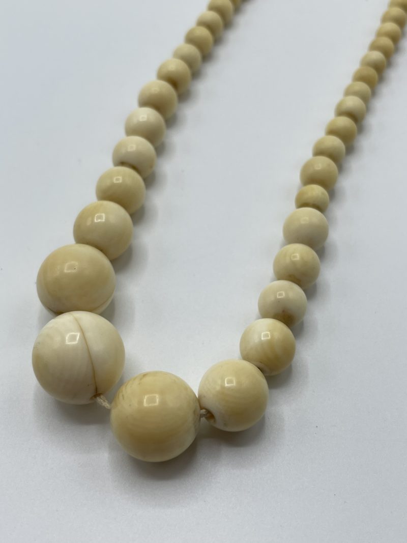 Collier perles beige – Image 3