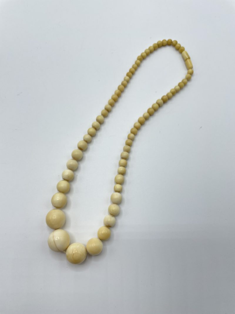 Collier perles beige – Image 2
