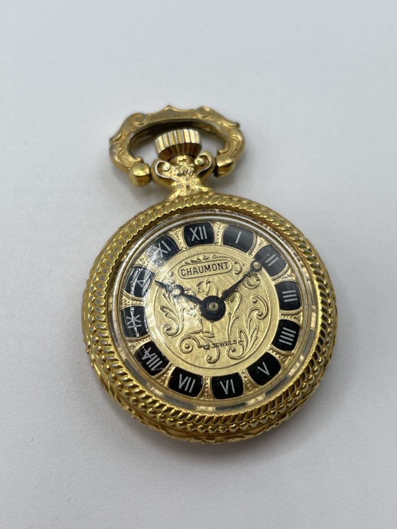 pendentif bijou vintage montre gousset chaumont