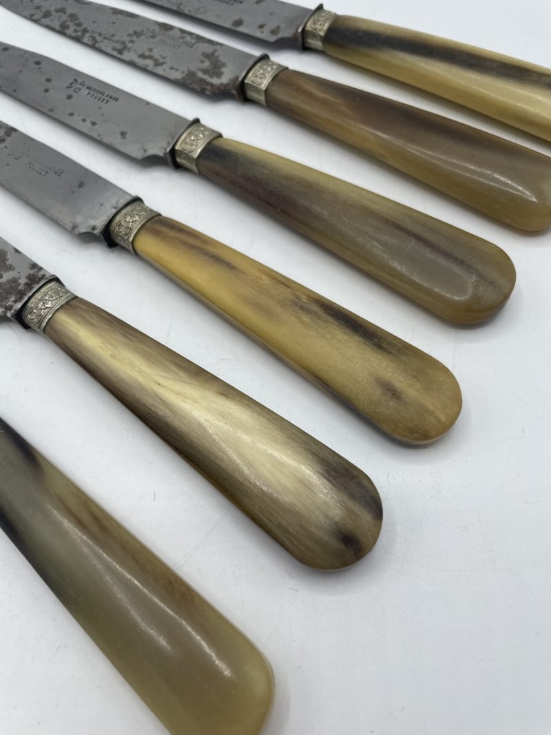 Lot de 6 couteaux vintage en acier et manche bakelite Grissolange Pouzet – Image 3