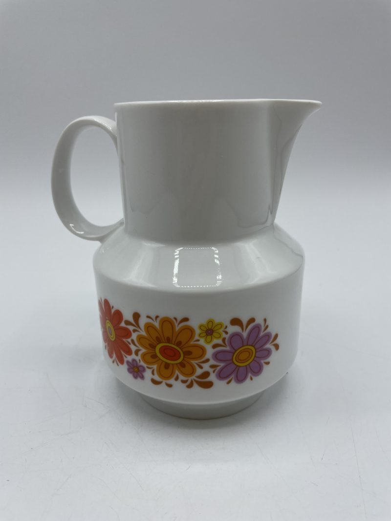 cruche carafe vintage porcelaine bavaria kitsch fleur pop