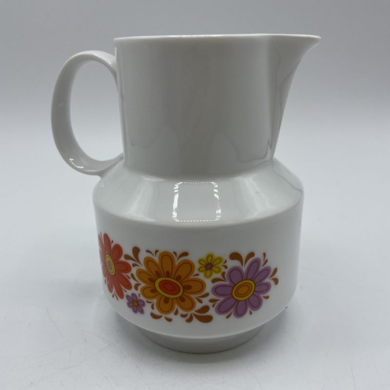 cruche carafe vintage porcelaine bavaria kitsch fleur pop