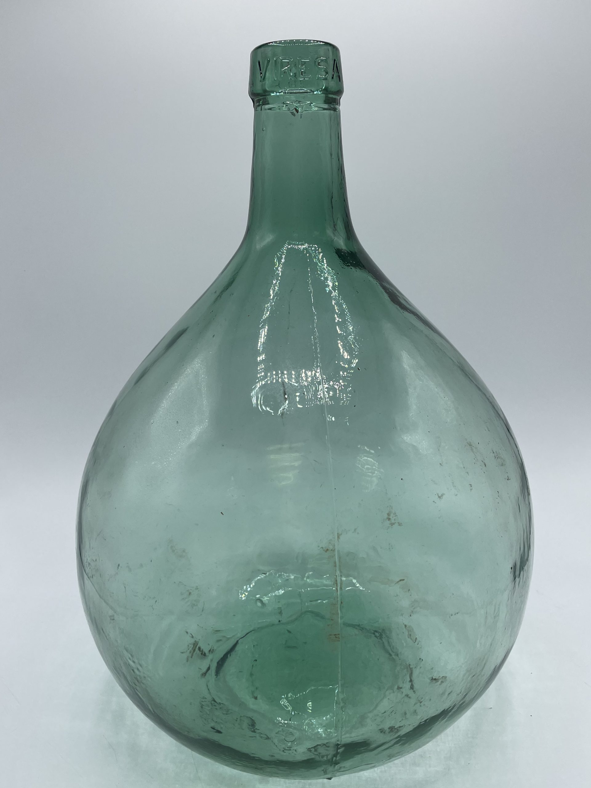 DAME JEANNE VIRESA-VERRE VERT-10 LITRE Bonbonne-10L-38 cm de haut