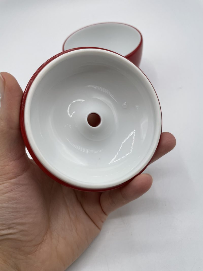 Petit pot en forme de pomme vintage porcelaine de Limoges Raynaud Di Méo – Image 2