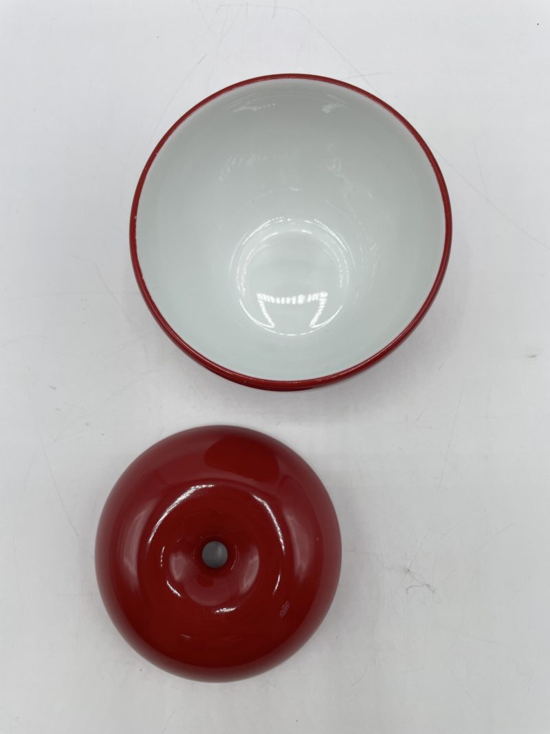 Petit pot en forme de pomme vintage porcelaine de Limoges Raynaud Di Méo – Image 4
