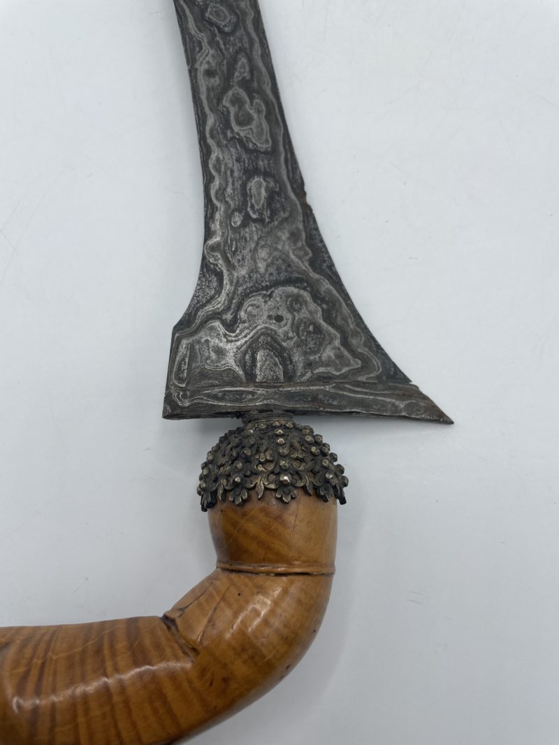 Epée vintage en acier et manche en bois – Image 4