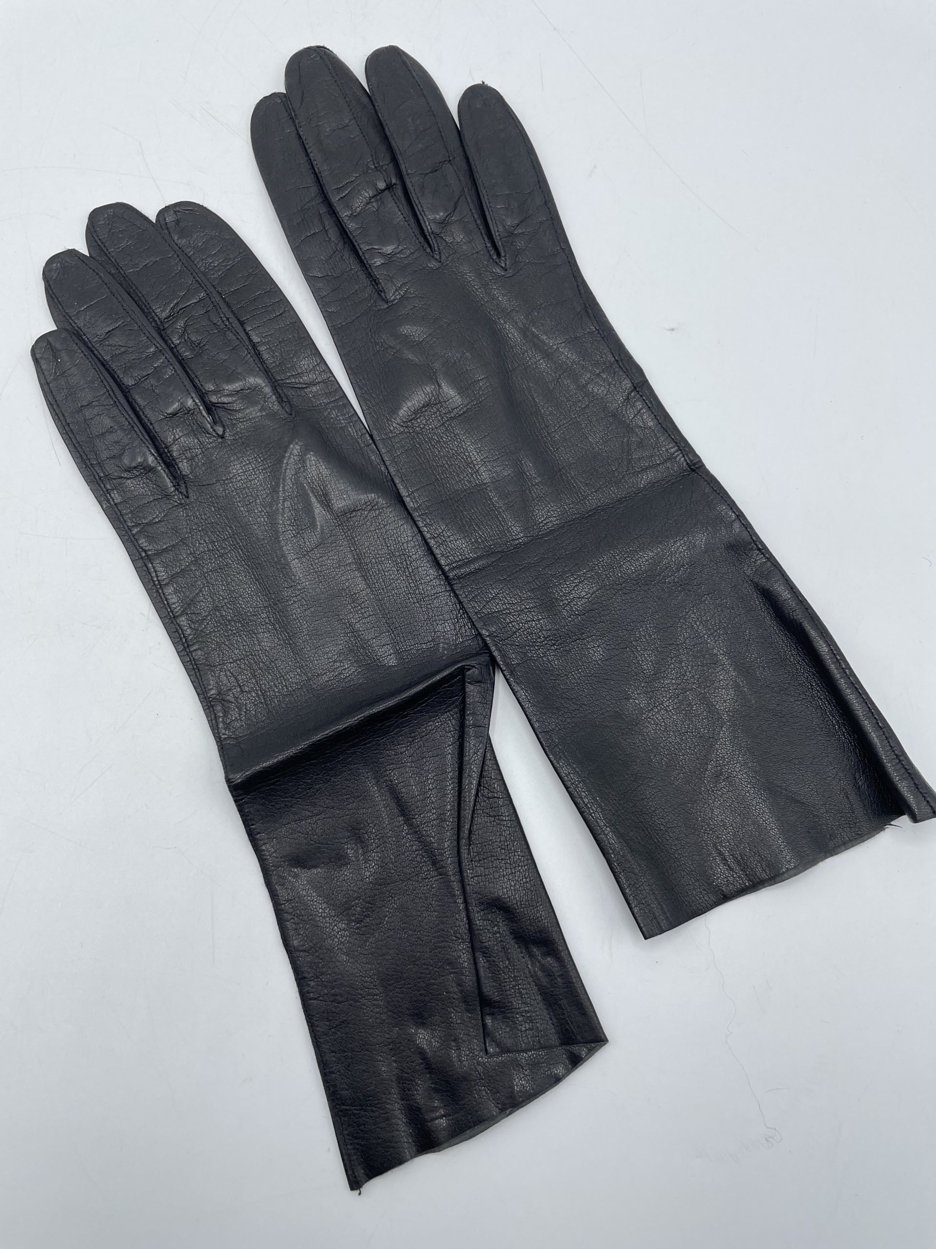 Gants longs noir femme