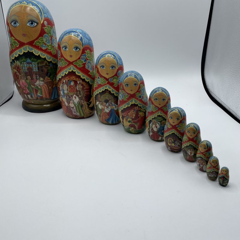 matriochka russe russie traditionnelle collection bois