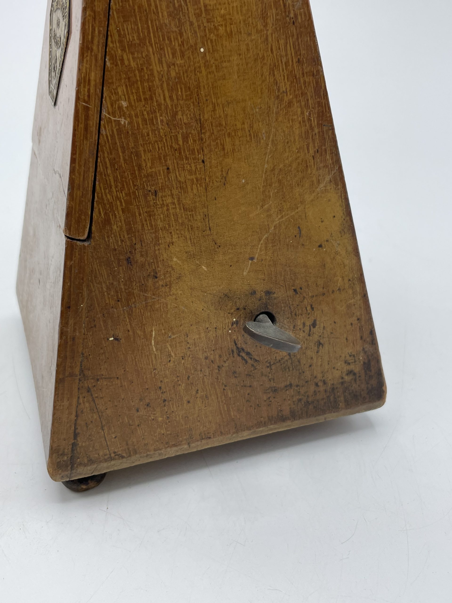 Métronome mécanique vintage en bois, métronome mécanique
