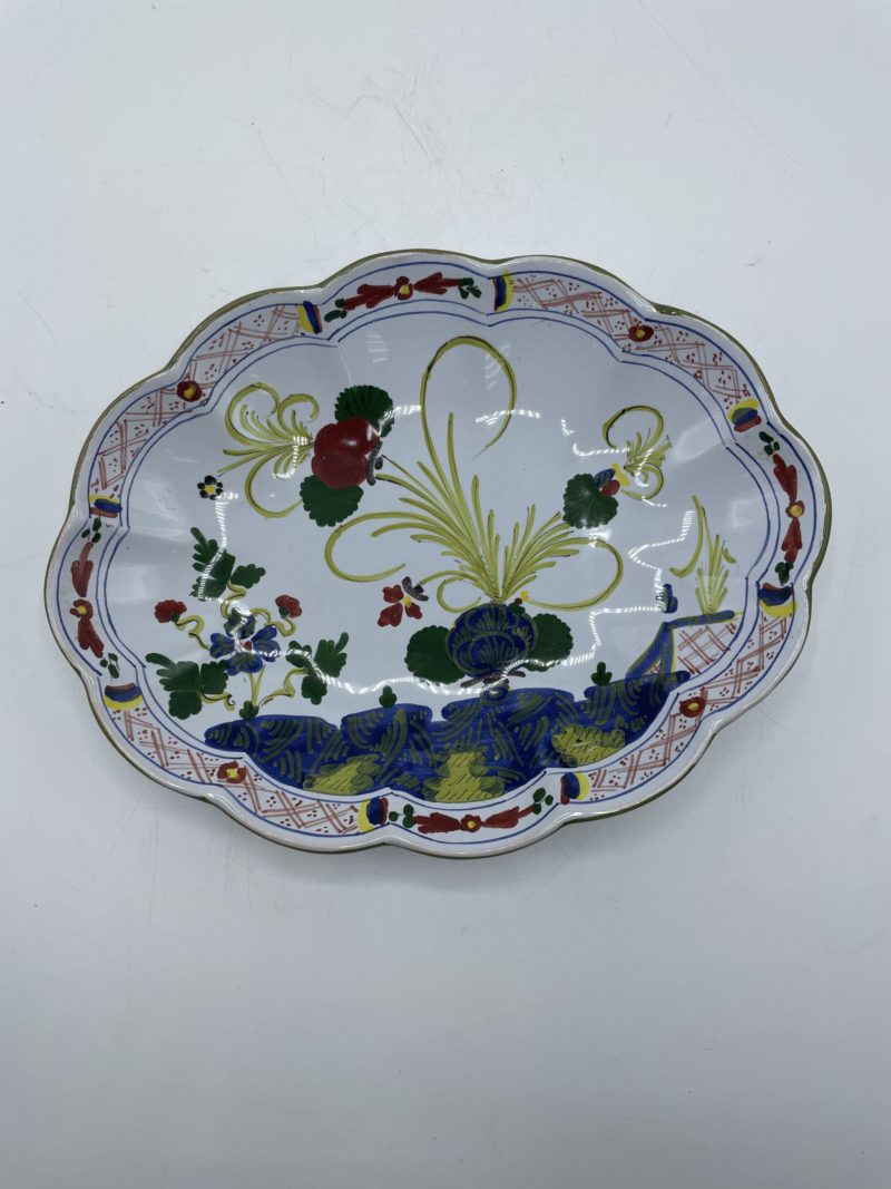 plat ovale faience italie padovani ceramique