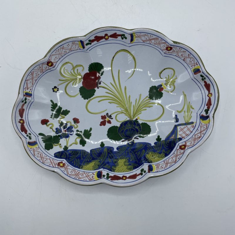 plat ovale faience italie padovani ceramique