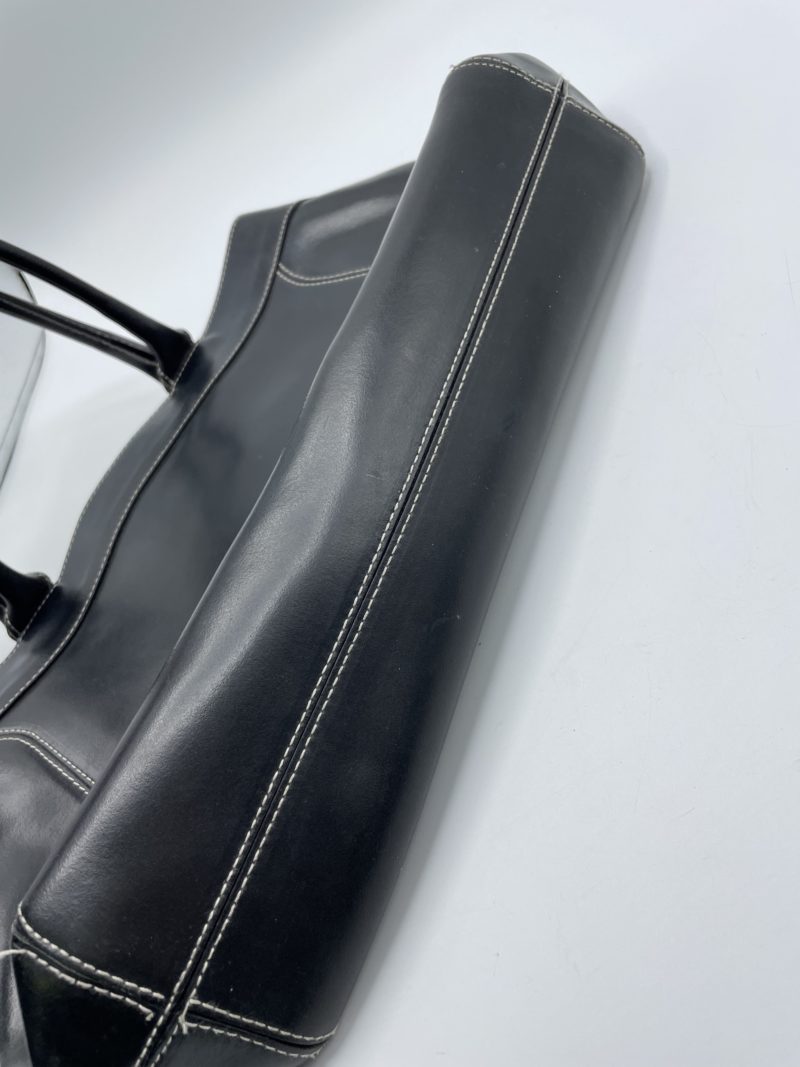 Sac à main vintage Furla cuir noir – Image 5