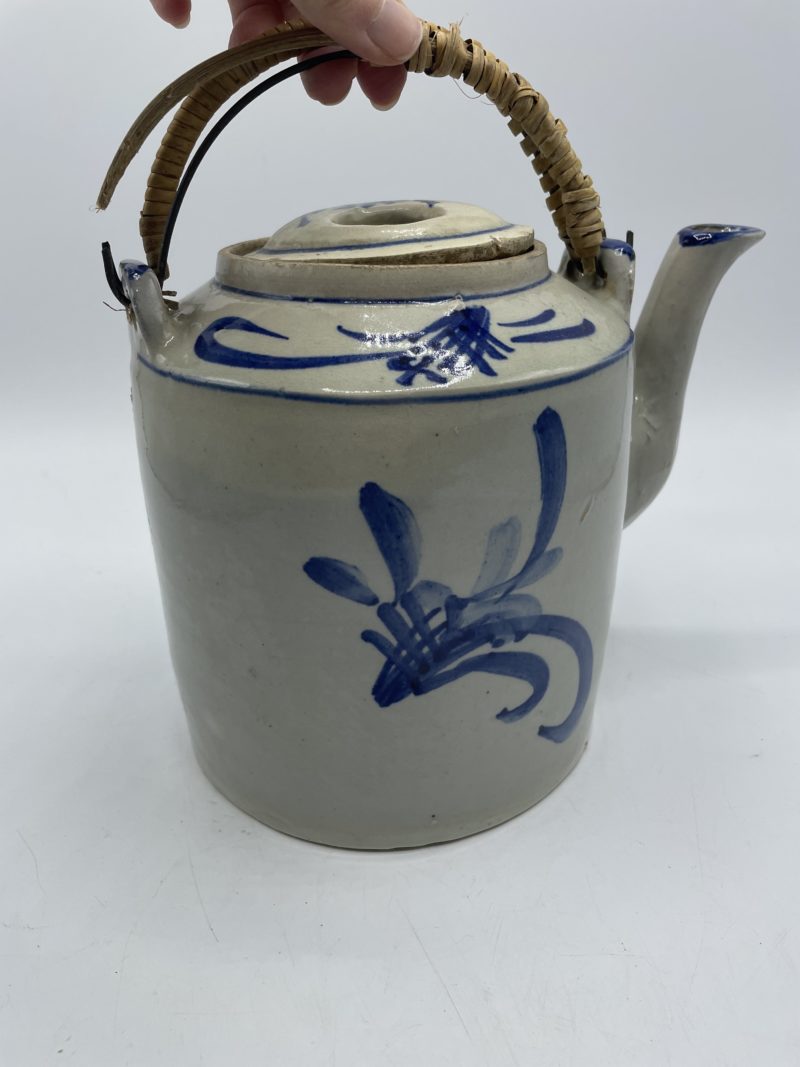 Grande théière en céramique japonaise vintage – Image 2