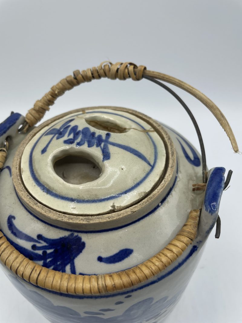 Grande théière en céramique japonaise vintage – Image 7