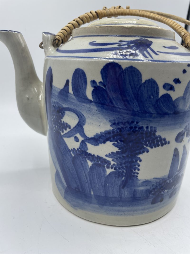 Grande théière en céramique japonaise vintage – Image 4