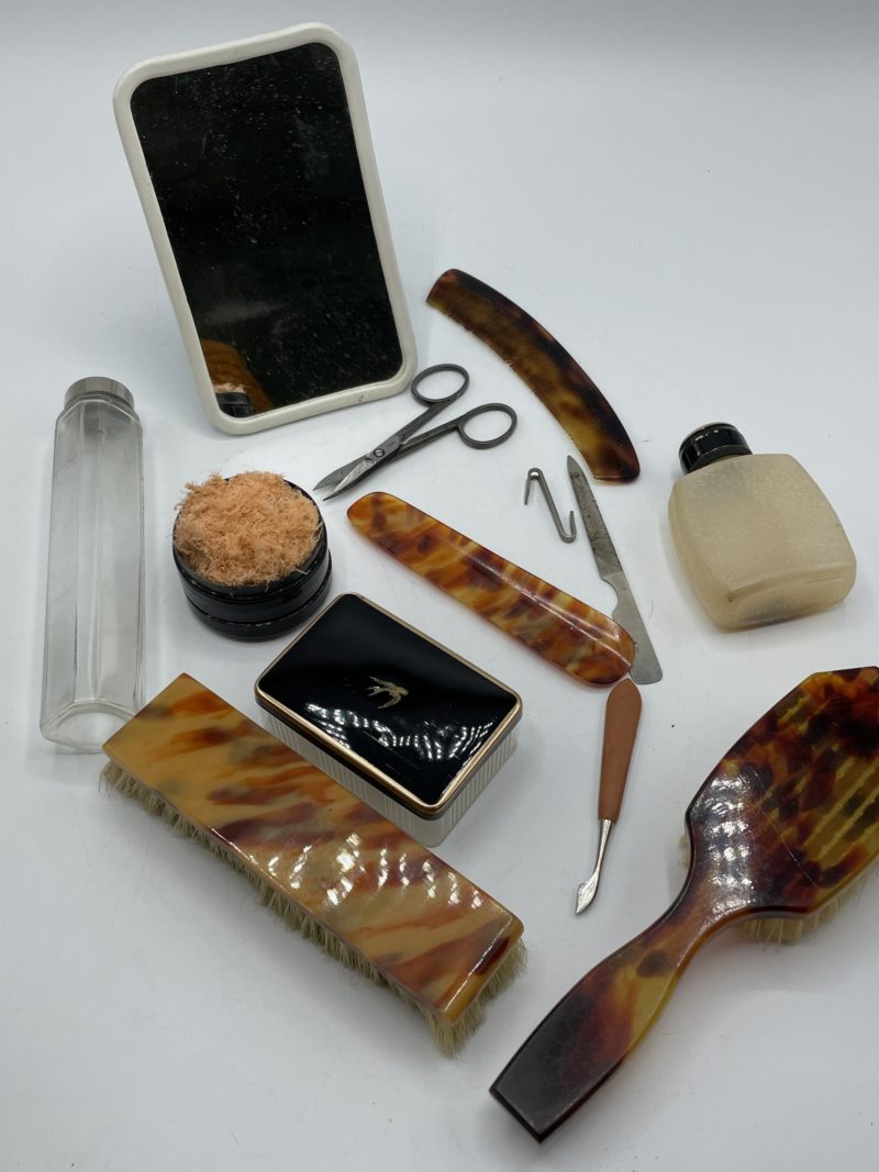 Vanity set de beauté beauté vintage complet – Image 3