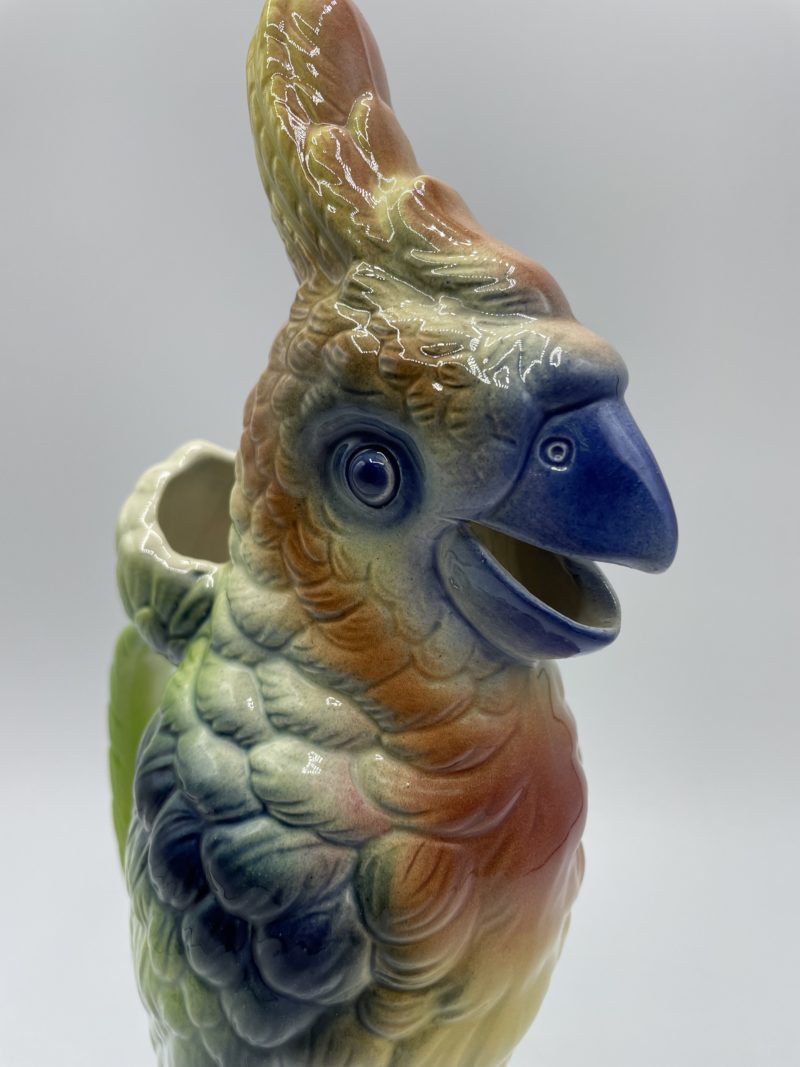 Grand vase cacatoès en céramique – Image 6