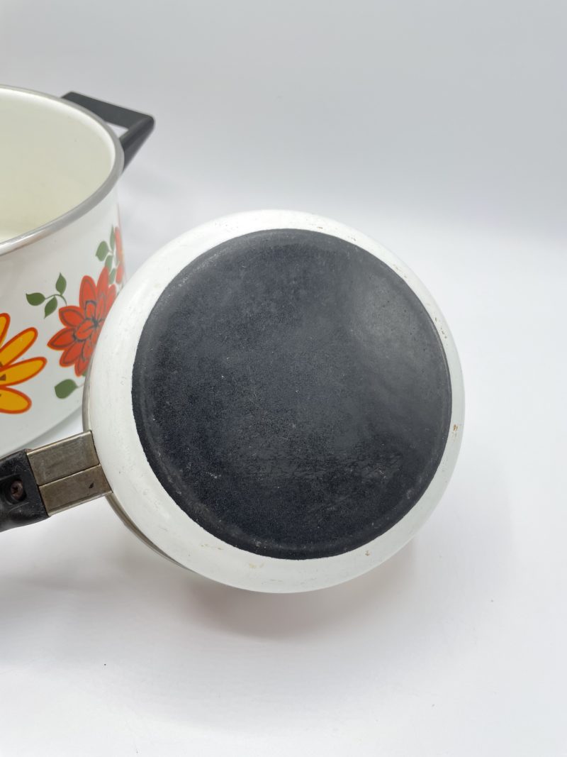 Batterie de casseroles fleuries années 70 – Image 6