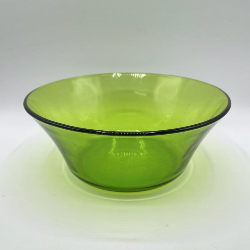 saladier vaisselle vintage duralex vert verre