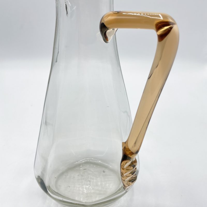 carafe cruche verre rose ambre