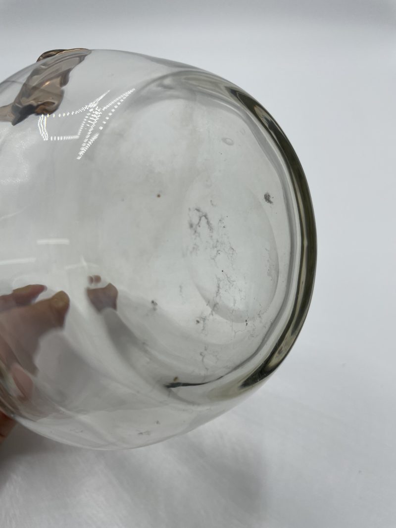 Carafe en verre et poignée ambrée – Image 4