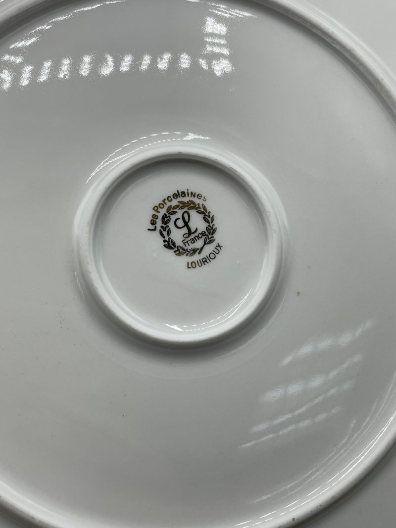 Grande assiette de présentation porcelaine Lourioux France – Image 3