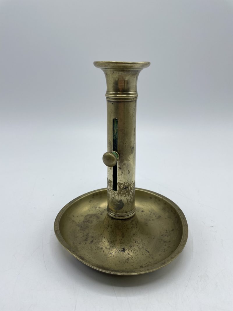 Bougeoir à pied vintage chandelier ajustable en laiton – Image 4