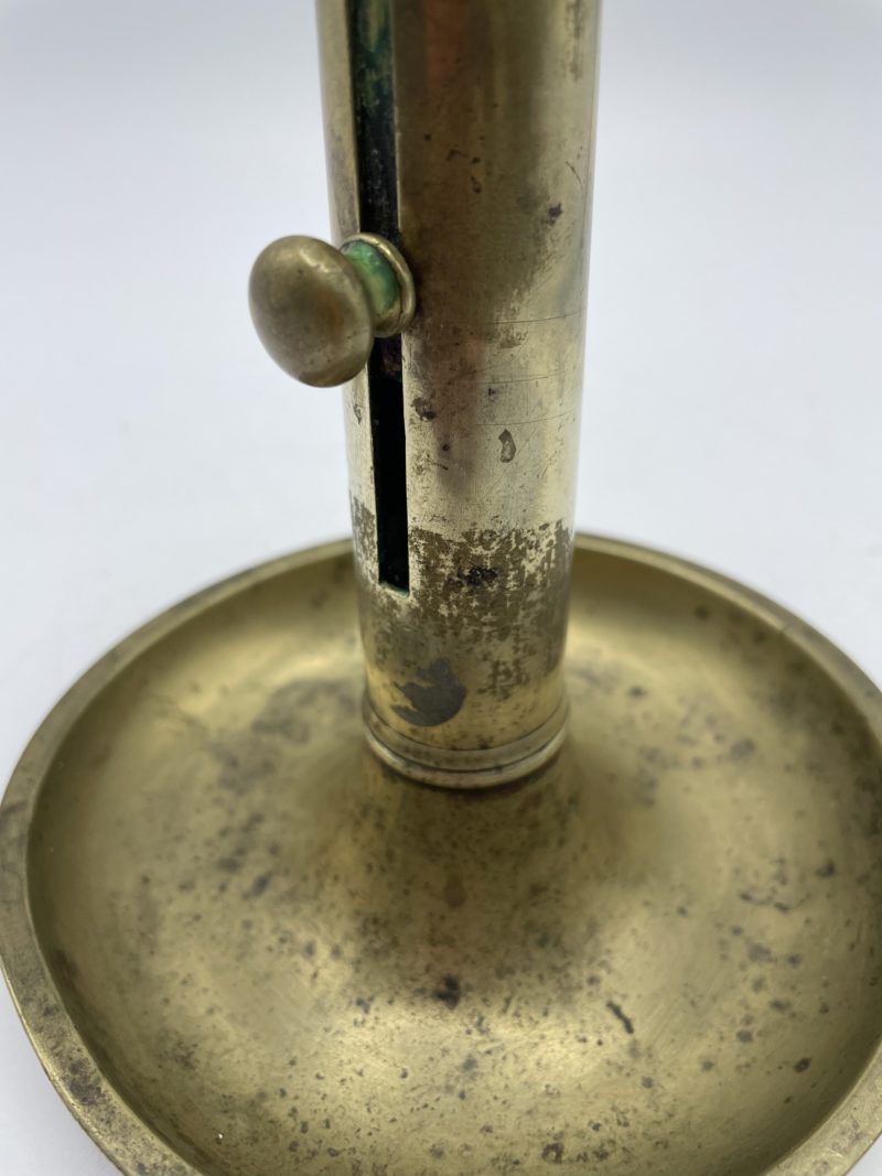 Bougeoir à pied vintage chandelier ajustable en laiton – Image 2
