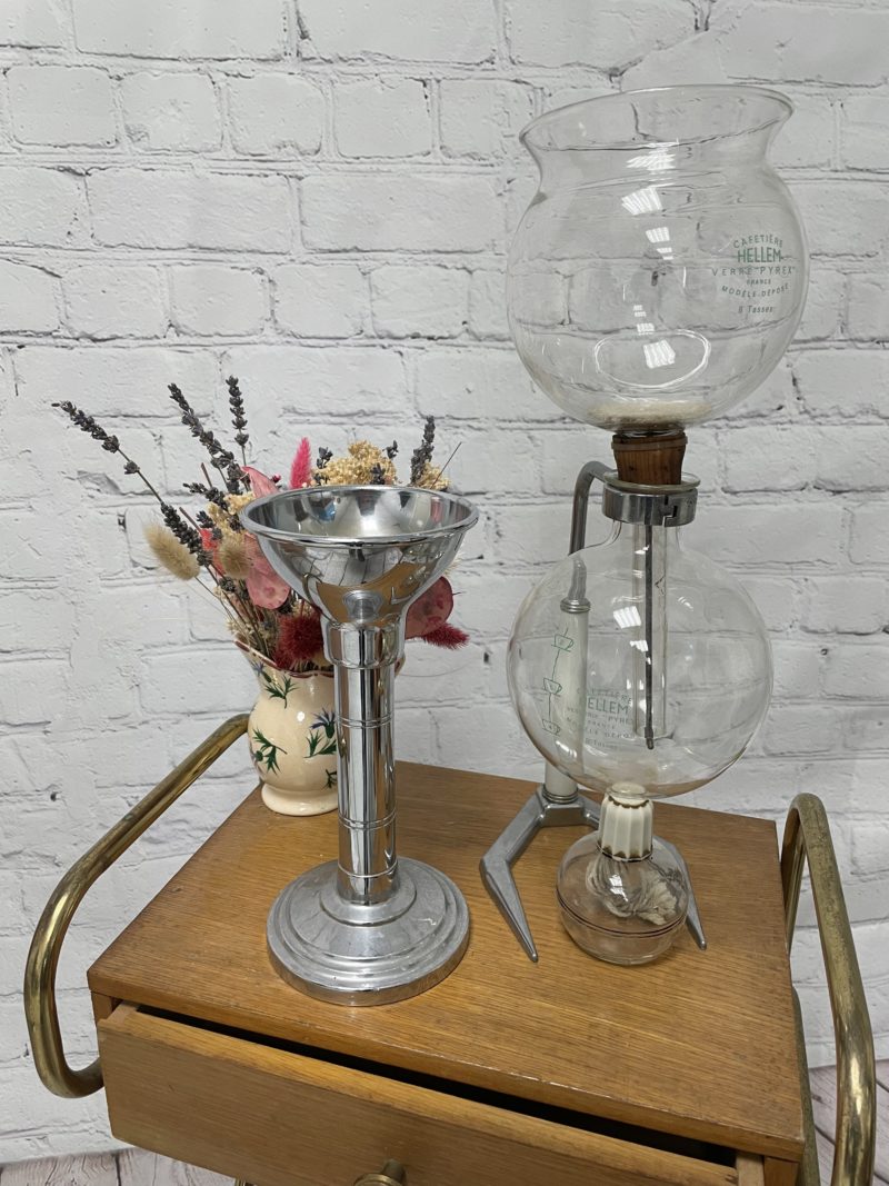 cafetiere vinatge percolateur pyrex hellem