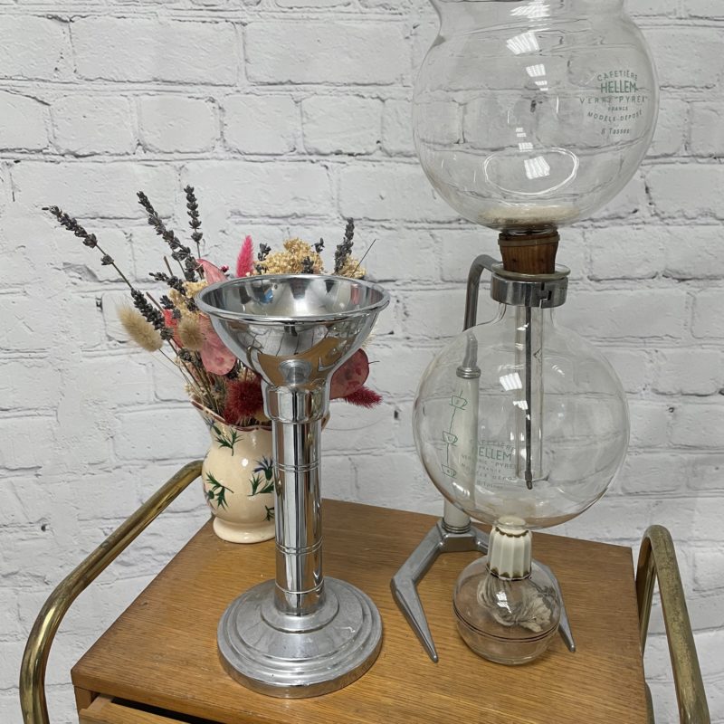 cafetiere vinatge percolateur pyrex hellem