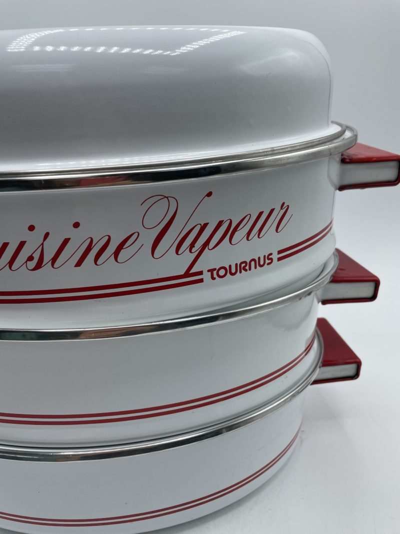 Le Cuisine vapeur Tournus vintage metal émaillé – Image 9