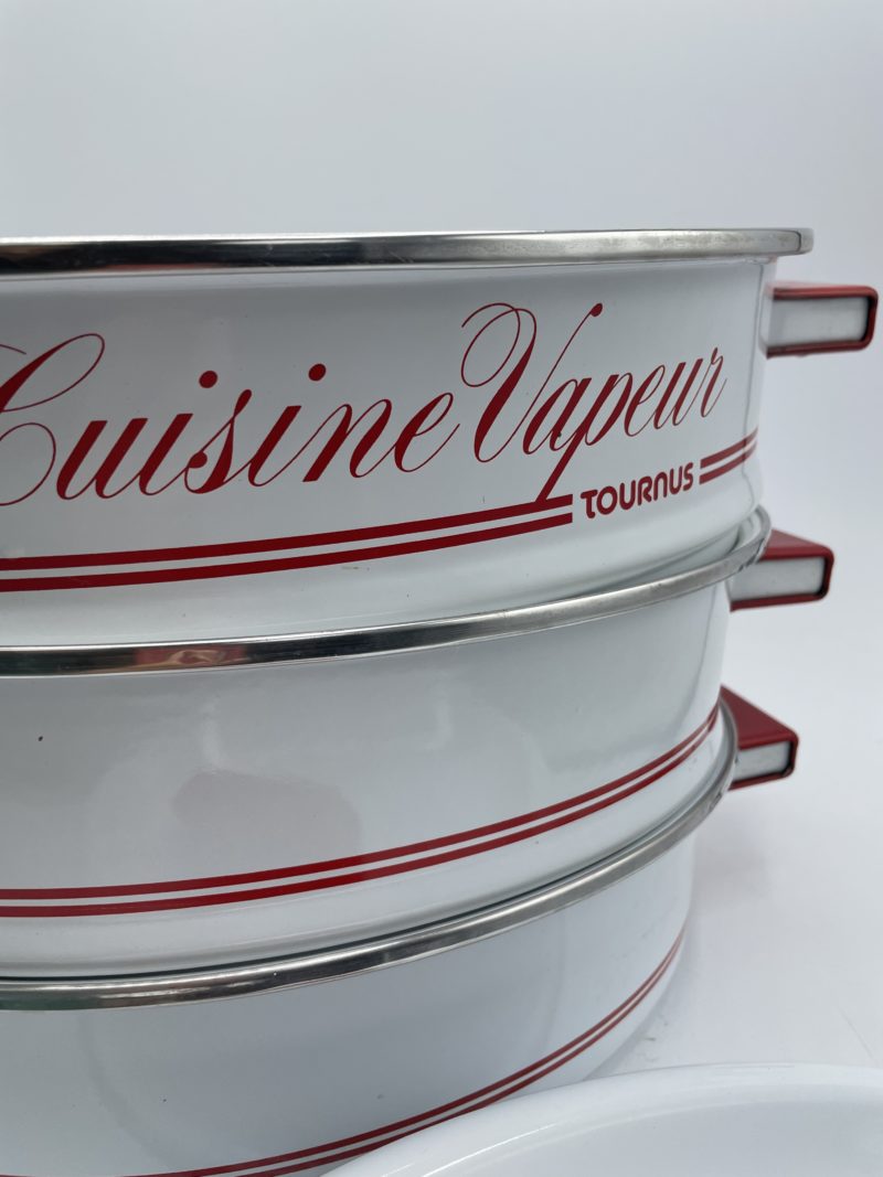 Le Cuisine vapeur Tournus vintage metal émaillé – Image 8