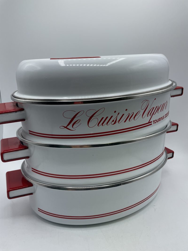 Le Cuisine vapeur Tournus vintage metal émaillé – Image 6
