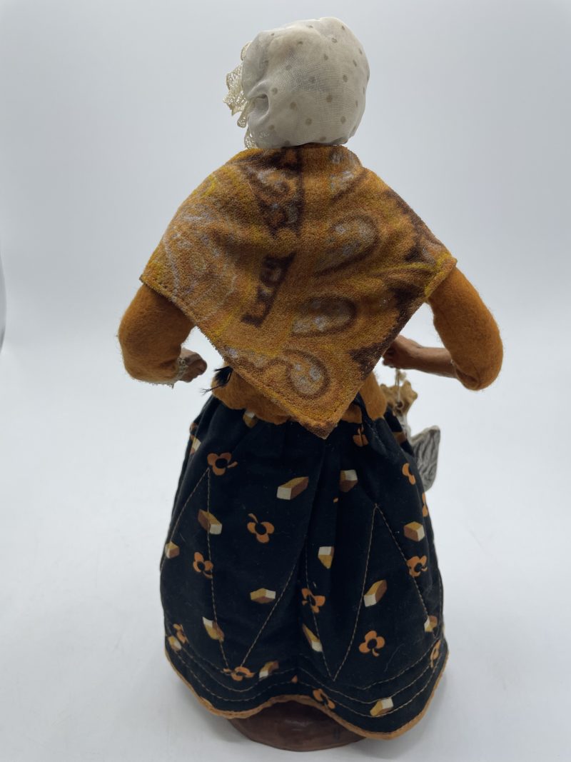 Duo de grands santons de collection Chave Aubagne Bartoumieu et la femme à la poule – Image 8