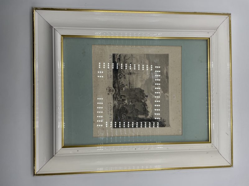Tableau ancienne gravure 1771  Du Cabinet de Monsieur le Duc de Choiseul – Image 4